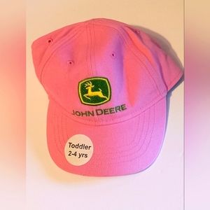 Child's John Deere baseball cap pink size 2-4 yrs